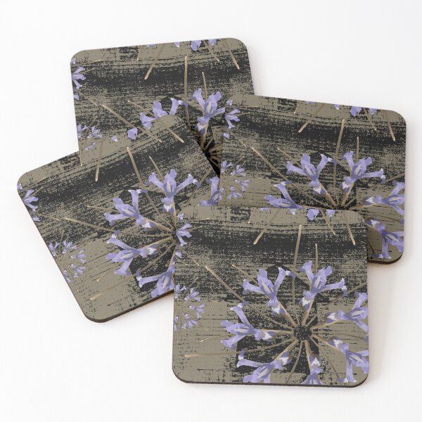 Item preview, First Spring Flower Radials on Black & Taupe Barn Tin designed and sold by Digitalmyth's Designs.