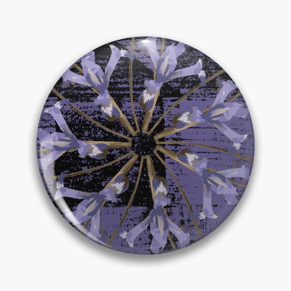 Item preview, First Spring Flower Radials on Black & Purple Barn Tin designed and sold by Digitalmyth's Designs.