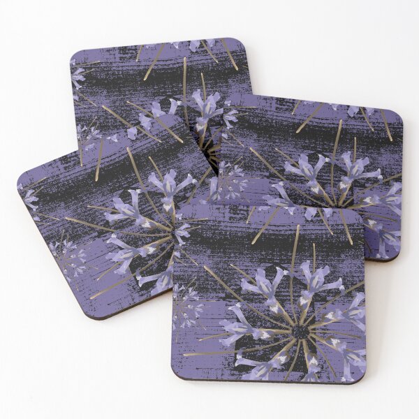 Item preview, First Spring Flower Radials on Black & Purple Barn Tin designed and sold by Digitalmyth's Designs.