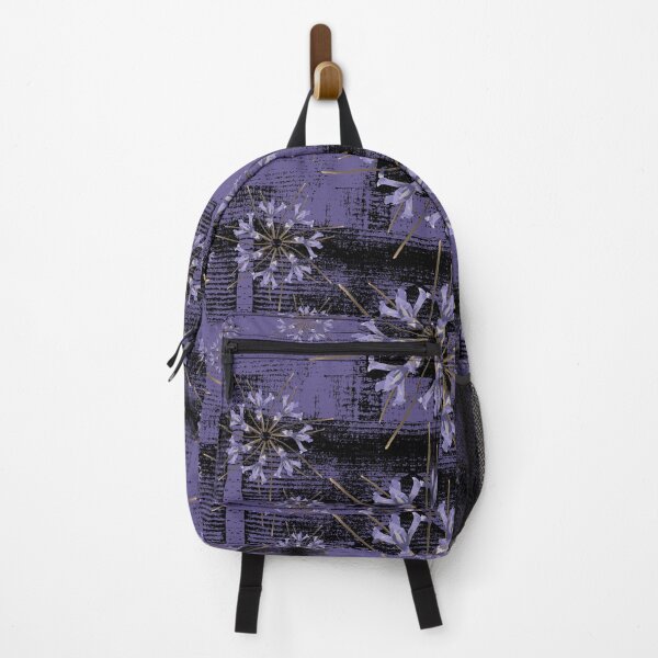 Item preview, First Spring Flower Radials on Black & Purple Barn Tin designed and sold by Digitalmyth's Designs.