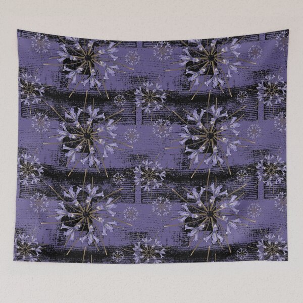 Item preview, First Spring Flower Radials on Black & Purple Barn Tin designed and sold by Digitalmyth's Designs.