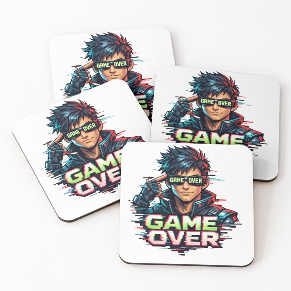 Item preview, Game Over Cool Gamer T-Shirt Retro Character 90s  designed and sold by athenaVart.