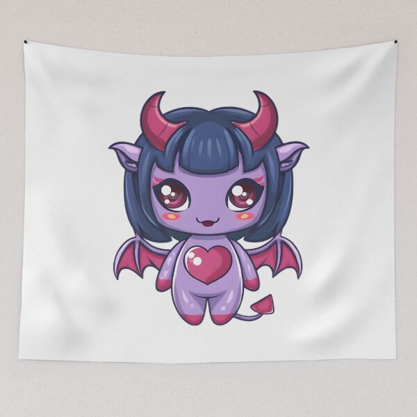 Item preview, Kawaii Demon Girl designed and sold by Retro Whimsy.