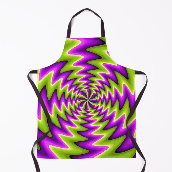 Item preview, Optical Illusion Green and Purple Hypnotic Spiral designed and sold by Eh Plus Designs.