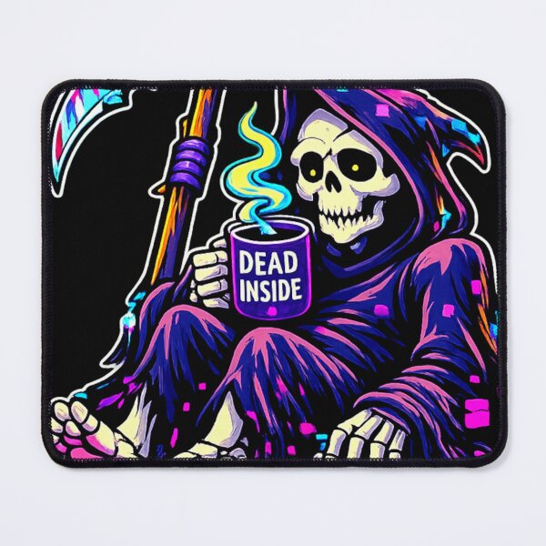 Item preview, Dead Inside Glitch Reaper – Cyberpunk Skeleton Design designed and sold by MariDonna.