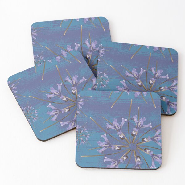 Item preview, First Spring Flower Radials on Blue & Purple Barn Tin designed and sold by Digitalmyth's Designs.