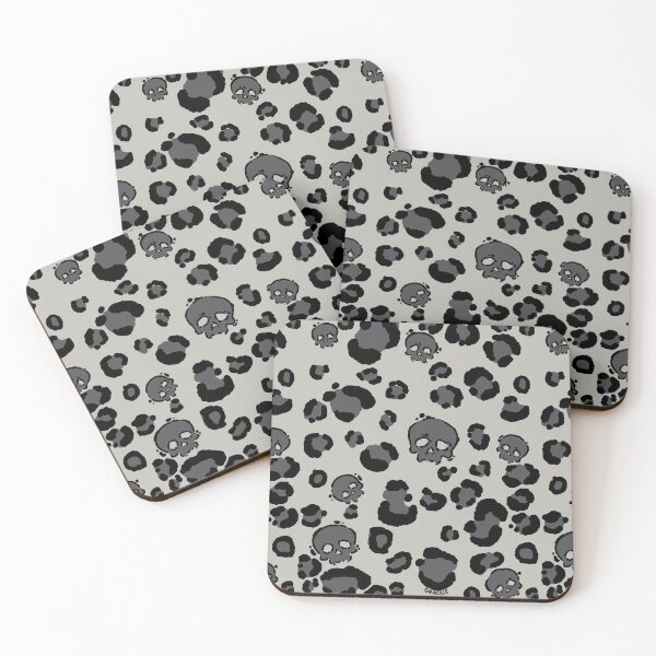 Item preview, Skull Leopard Print (Gray Version) designed and sold by JanGrackle.