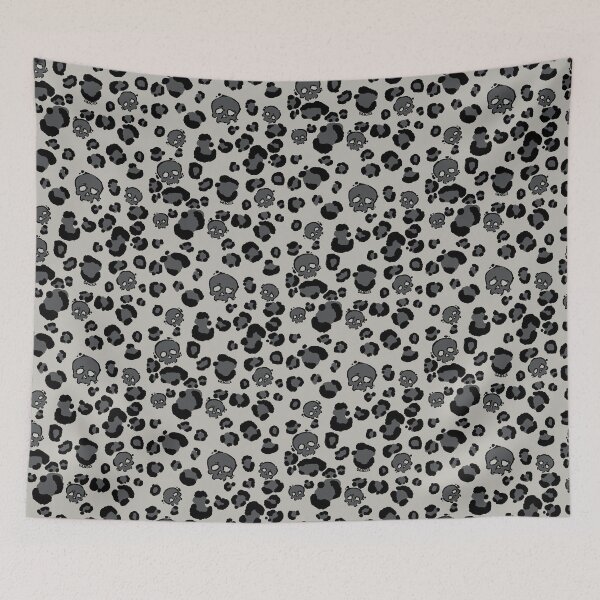 Item preview, Skull Leopard Print (Gray Version) designed and sold by JanGrackle.