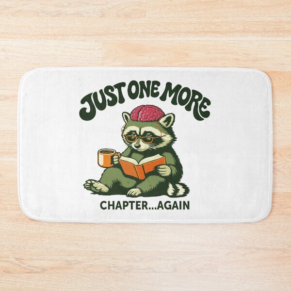 Item preview, Just One More Chapter Again Raccoon Reading designed and sold by CamaleonDesigns.