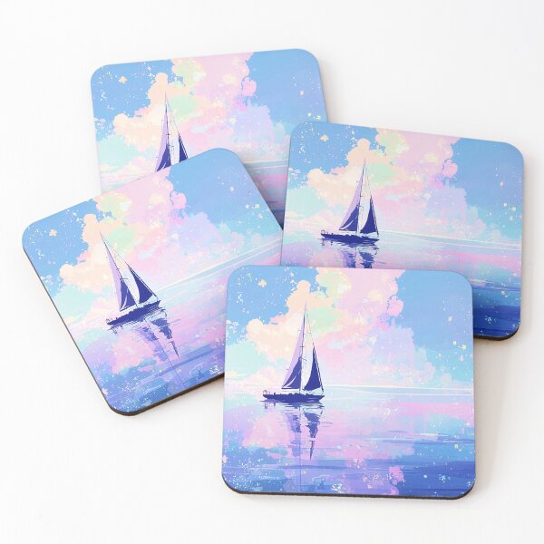 Item preview, Pastel Dream Sailboat Ocean Sky designed and sold by Dusk Atelier.