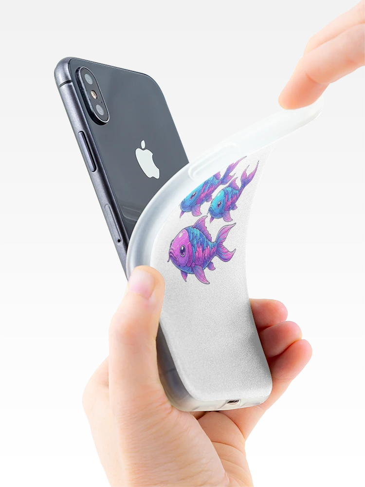 Thumbnail 4 of 5, iPhone Case, Cosmic Fish designed and sold by RdStickerss.