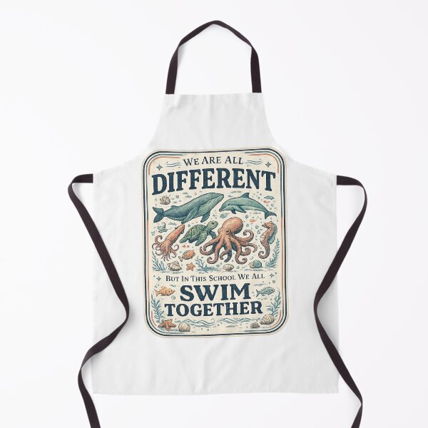 Item preview, We Are All Different But Together School Inclusivity Unity Message designed and sold by MAHverse.