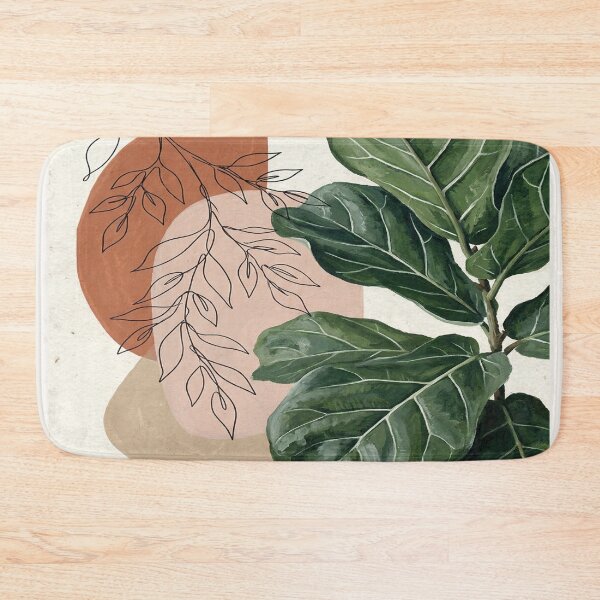 Item preview, Boho Fiddle Leaf Fig Botanical Abstract Art designed and sold by MakarenaCreate.