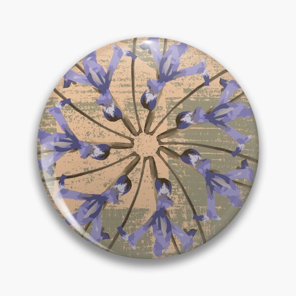 Item preview, First Spring Flower Radials on Sage & Peach Barn Tin designed and sold by Digitalmyth's Designs.
