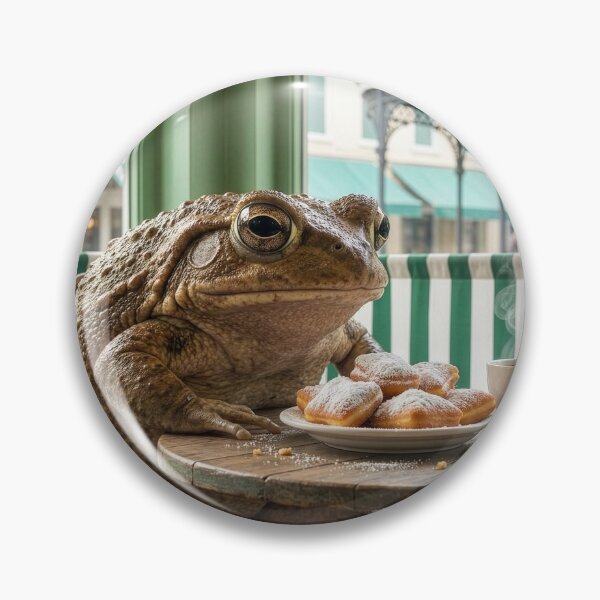 Item preview, Bullfrog Has Coffee and Beignets in French Quarter designed and sold by Tridentulus.