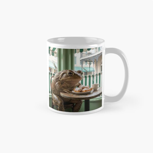 Item preview, Bullfrog Has Coffee and Beignets in French Quarter designed and sold by Tridentulus.