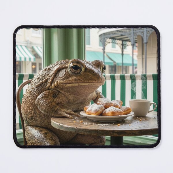Item preview, Bullfrog Has Coffee and Beignets in French Quarter designed and sold by Tridentulus.