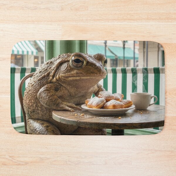 Item preview, Bullfrog Has Coffee and Beignets in French Quarter designed and sold by Tridentulus.