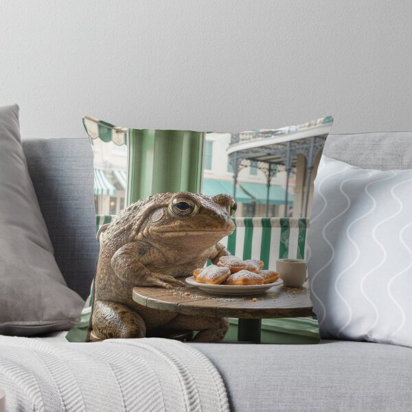 Item preview, Bullfrog Has Coffee and Beignets in French Quarter designed and sold by Tridentulus.
