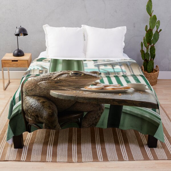 Item preview, Bullfrog Has Coffee and Beignets in French Quarter designed and sold by Tridentulus.