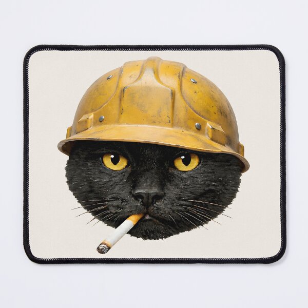 Item preview, Funny Smoking Cat Meme Black Cat Smoking Cigarette designed and sold by Eh Plus Designs.