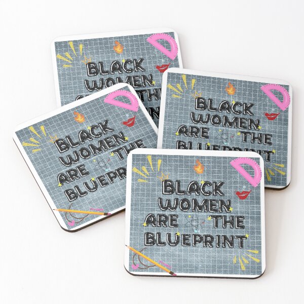 Item preview, Black Women are the Blueprint - Grey Sticker designed and sold by PyxiBite.