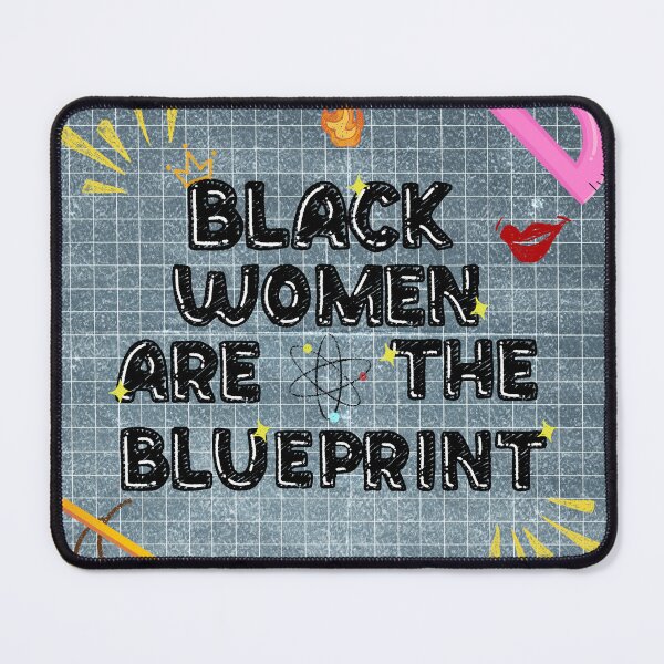 Item preview, Black Women are the Blueprint - Grey Sticker designed and sold by PyxiBite.