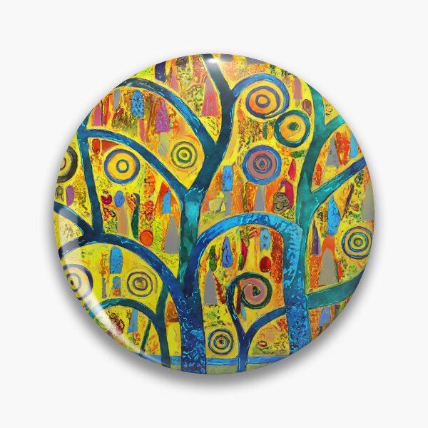 Item preview, Funky Fantasy Forest Colorful Abstract Trees Digital Art designed and sold by DEC02.