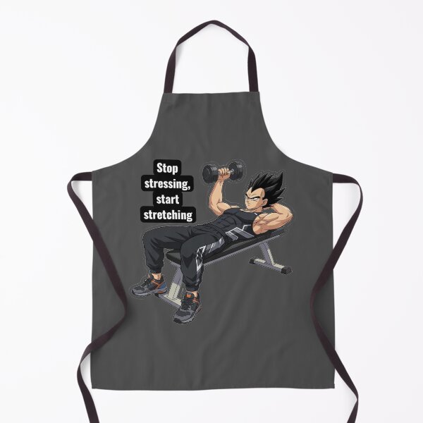 Item preview, Stop Stressing Start Stretching – Gym Motivation Anime Style designed and sold by Inner Flame Studio.