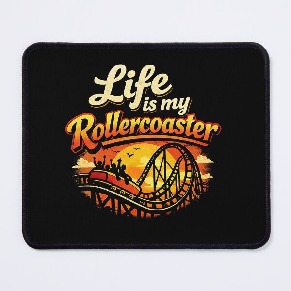 Item preview, Life Is My Rollercoaster – Funny Roller Coaster Design, Life Quote Tee designed and sold by Kiziorq.