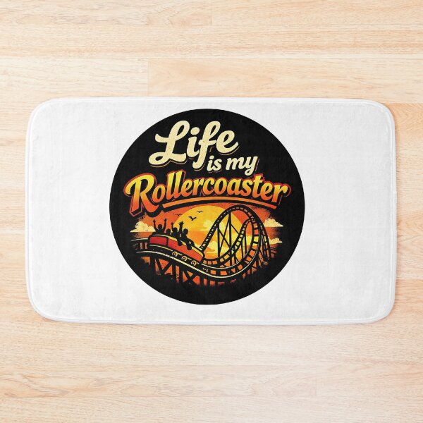 Item preview, Life Is My Rollercoaster – Funny Roller Coaster Design, Life Quote Tee designed and sold by Kiziorq.