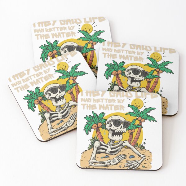 Item preview, They Said Life Was Better By The Water Funny Skeleton Beach Summer Vacation designed and sold by Region.