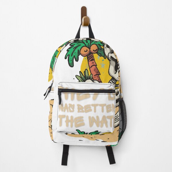 Item preview, They Said Life Was Better By The Water Funny Skeleton Beach Summer Vacation designed and sold by Region.