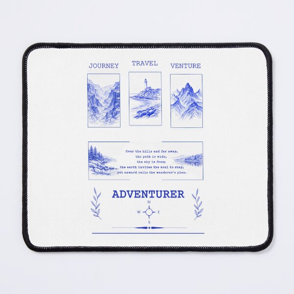 Item preview, Blue Ink Wilderness Explorer Vintage Adventurer designed and sold by Fikuall.