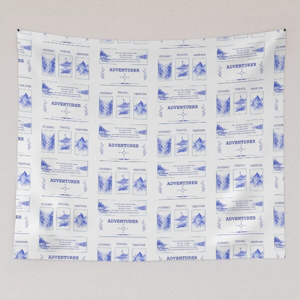 Item preview, Blue Ink Wilderness Explorer Vintage Adventurer designed and sold by Fikuall.