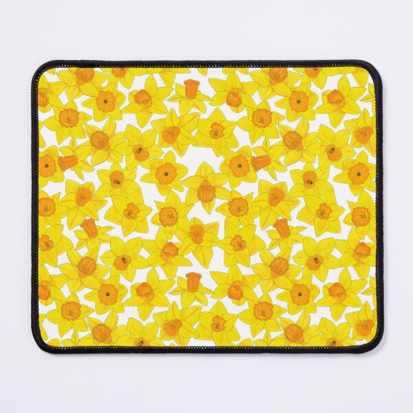 Item preview, Daffodil pattern with white background designed and sold by Paintingsbyapeacock.