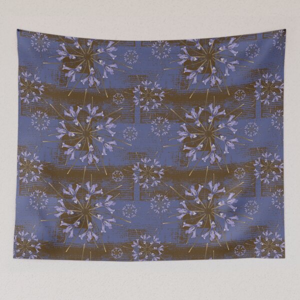 Item preview, First Spring Flower Radials on Purple & Brown Barn Tin designed and sold by Digitalmyth's Designs.