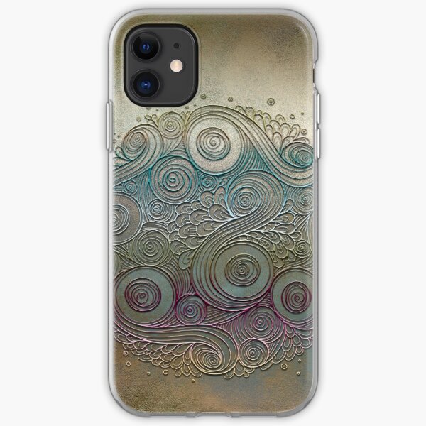 Mobile skin case mandala diff iPhone Soft Case