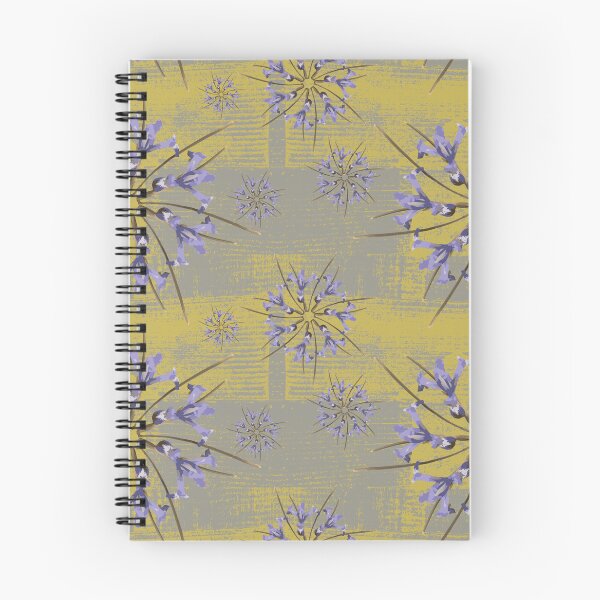 Item preview, First Spring Flower Radials on Yellow & Gray Barn Tin designed and sold by Digitalmyth's Designs.