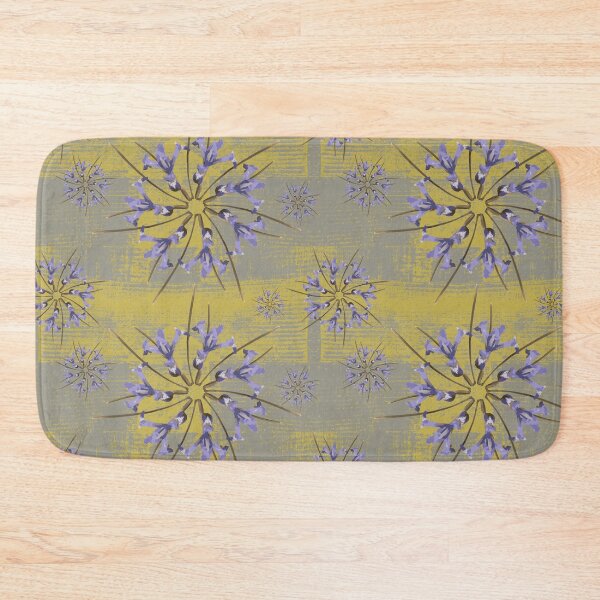Item preview, First Spring Flower Radials on Yellow & Gray Barn Tin designed and sold by Digitalmyth's Designs.