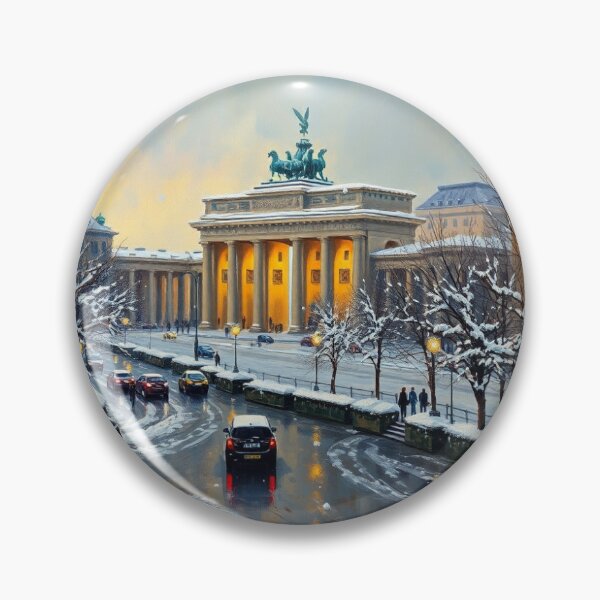 Item preview, Berlin covered in snow, in the style of Renoir. designed and sold by oldMastersofart.