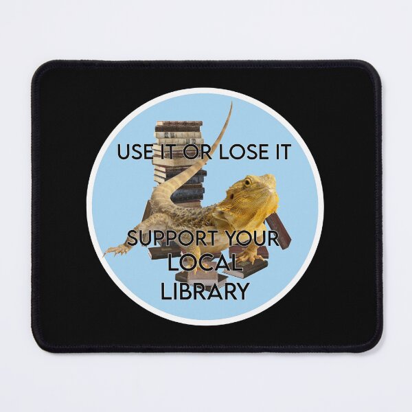 Item preview, Use It Or Lose It Support Your Local Library designed and sold by PopBubbleShop.