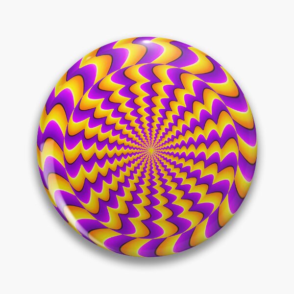 Item preview, Optical Illusions Trippy Purple Yellow Spiral Optical Illusion designed and sold by Eh Plus Designs.