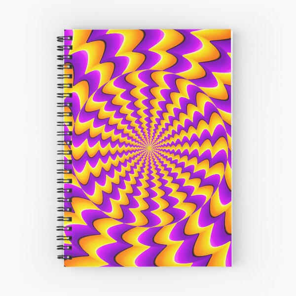 Item preview, Optical Illusions Trippy Purple Yellow Spiral Optical Illusion designed and sold by Eh Plus Designs.