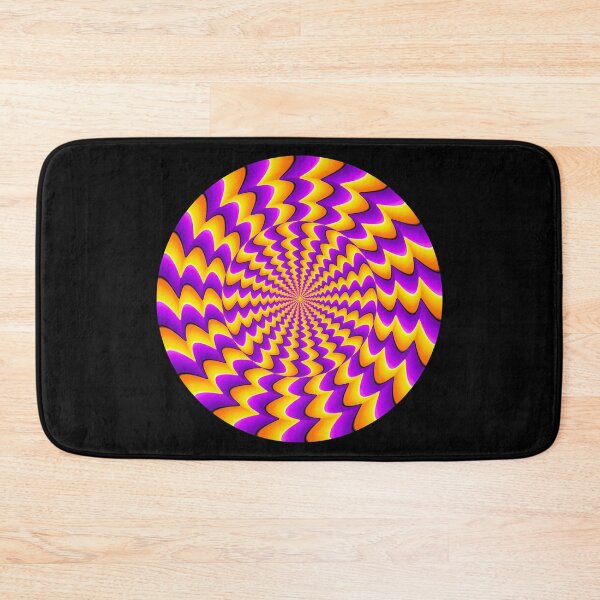Item preview, Optical Illusions Trippy Purple Yellow Spiral Optical Illusion designed and sold by Eh Plus Designs.