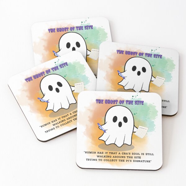 Item preview, The Ghost of the Site - Funny Clinical Research Associate (CRA) Halloween Design designed and sold by FastTrackSelect.