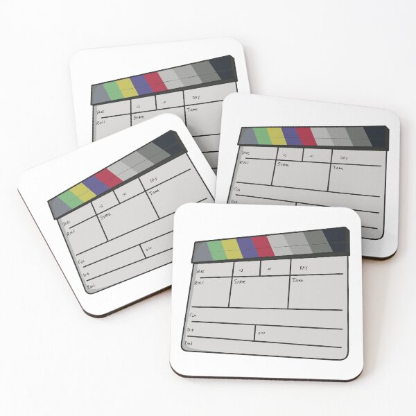 Item preview, Cinematic Clapperboard Color Bars Retro Film designed and sold by shopdiego.