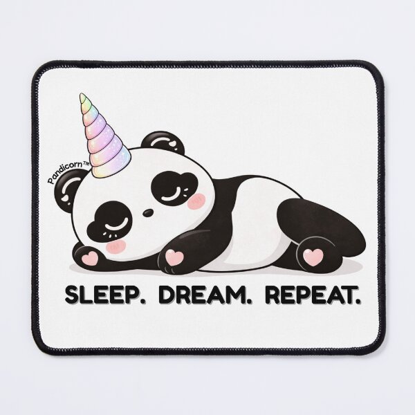 Item preview, Pandicorn™ Sleeping Panda Unicorn | Cute Kawaii Aesthetic | Cozy Self Care Art | Pastel Fantasy Animal Design designed and sold by Lussh-UssLiving.