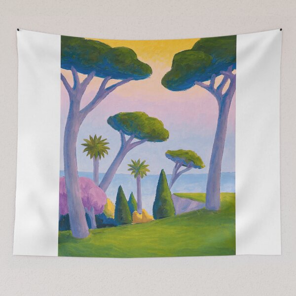 Aperçu de l'œuvre Vibrant Mediterranean Landscape Modern Impressionist Art créée et vendue par LaFabricaArt.