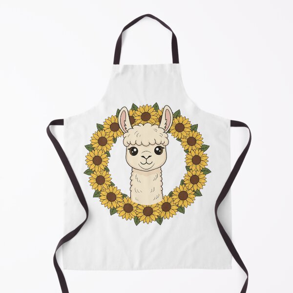 Item preview, Cute Alpaca Sunflower Wreath Floral Animal designed and sold by k3rstman1.